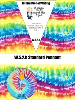 Preview of W.5.2.b Standard Pennant - Informational Writing