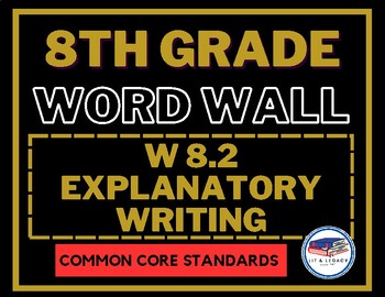 Preview of W 8.3 Vocabulary Word Wall (Narrative Writing)