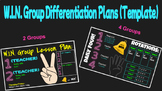 W.I.N. Block Group Differentiation Plans (Template)