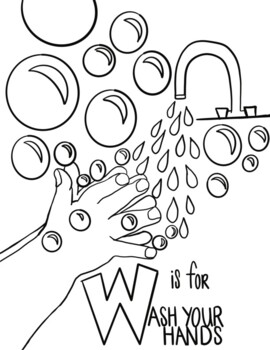 W Is For Wash Your Hands by Glory Nylander Designs | TPT