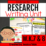 Research Writing Kindergarten Graphic Organizers, Prompts,