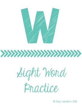 Preview of W Sight Word Practice Activities with ASL Boom Cards