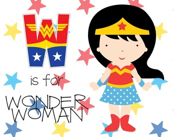 Preview of W is for WONDER WOMAN poster