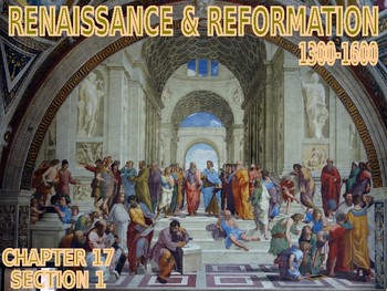 Preview of W17.1 + 17.2 - The European Renaissance - PowerPoint Notes