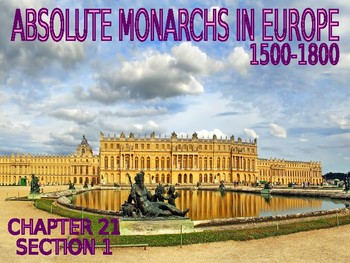 Preview of W21.0 - Absolute Monarchs in Europe - PowerPoint Notes