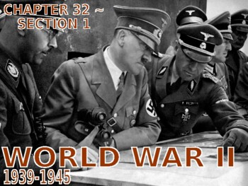 Preview of W32.1 - Moving Towards World War II - PowerPoint Notes