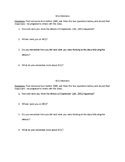 W8.7 - 9/11 Interview (questions for students to ask adults)