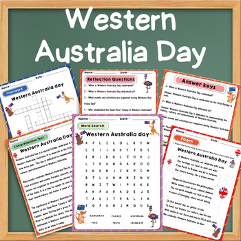 Preview of WA DAY | Western Australia Day Activities | Comprehension Text - Poem and more