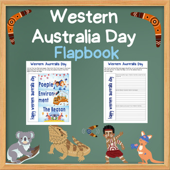 Preview of WA DAY | Western Australia Day Flapbook Activitie