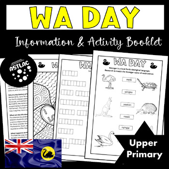 Preview of WA Day/Week - History and Activities Booklet