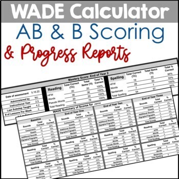 Preview of WADE AB&B Calculator and Progress Reports
