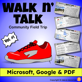 Preview of WALK N' TALK: Community Field Trip Package (MICROSOFT, GOOGLE & PDF)