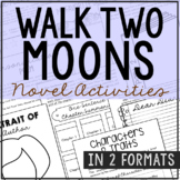 WALK TWO MOONS Novel Study Unit Activities | Book Report Project
