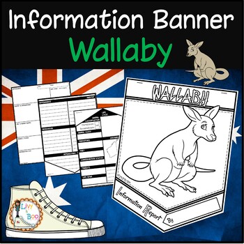 Preview of WALLABY  Information Report Banner - Australian Animals