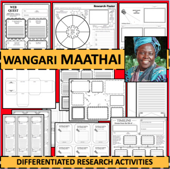 Preview of WANGARI MAATHAI Biographical Biography Research Women's Rights Black History