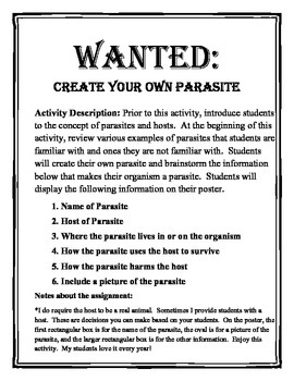 parasite game for middle school