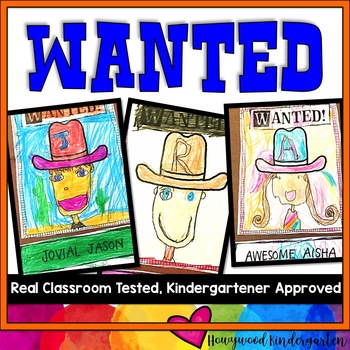 Preview of WANTED Posters/ Writing! @ conferences , hallway , open house , adjectives