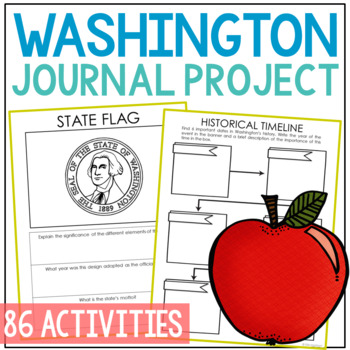 Preview of WASHINGTON State History Research Project | Social Studies Activity Worksheets