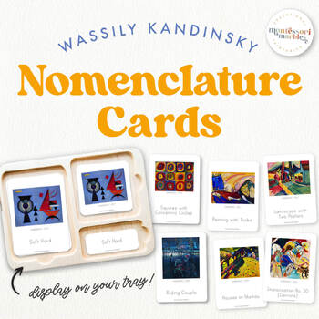 Preview of WASSILY KANDINSKY Montessori Nomenclature Cards | Famous Artists