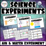 WATER & AIR Science Experiments -  MODIFIED Grade 2 Scienc