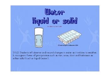 Preview of WATER Liquid or Solid Flipchart