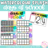 WATERCOLOUR SPLASH Days at School Display | 100 Days of School