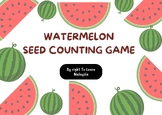 WATERMELON SEED COUNTING GAME NUMBERS1-20 WITH SEEDS PROVIDED