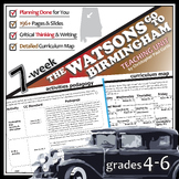 THE WATSONS GO TO BIRMINGHAM Unit Plan - Novel Study Bundle - Literature Guide