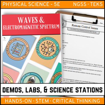 Preview of Waves & Electromagnetic Spectrum - Demos, Labs, and Science Stations