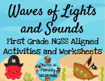 Preview of WAVES of Lights and Sounds First Grade Science Lessons Bundle *NGSS Aligned**