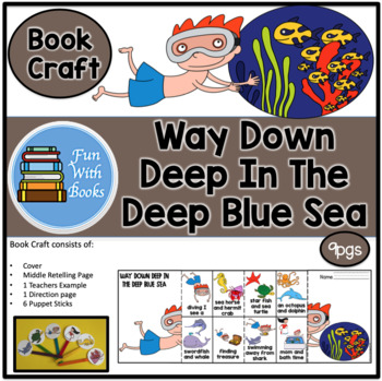 Way Down Deep In The Deep Blue Sea Book Craft By Fun With Books Tpt