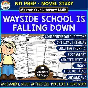 Wayside School is Falling Down Novel Study & Project Menu; Plus Digital  Option