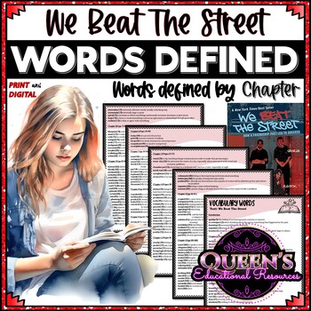 Preview of We Beat The Street Chapter Vocabulary Words