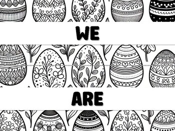 Preview of WE ARE EGG-CITED ABOUT READING! Easter Craft and Decor Kit