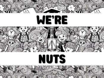 Preview of WE’RE NUTS FOR LEARNING! Grade 2 Bulletin Board Decor Kit