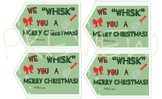 "WE WHISK YOU A MERRY CHRISTMAS" Holiday Gift Tag