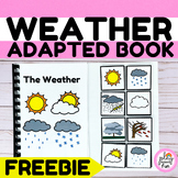 WEATHER ADAPTED BOOK, SPECIAL EDUCATION, INTERACTIVE ADAPT