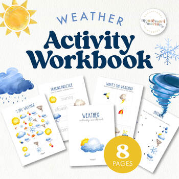 Preview of WEATHER Activity Workbook | Fun Printable for Kindergarten