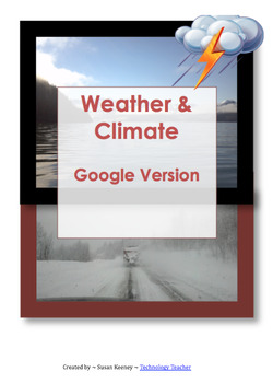 Preview of WEATHER CLIMATE NGSS for 3rd Grade-Google Version