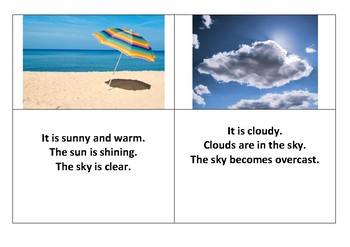 WEATHER - FLASHCARDS by ELIOT EMMA CREATIONS | TPT