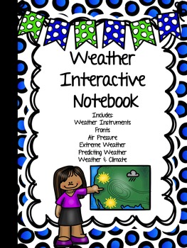 Preview of WEATHER Interactive Notebook - Fronts, Air Pressure, Tools, Predicting, Climate