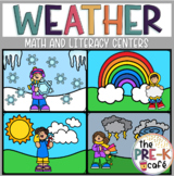WEATHER Math Phonics Letters and Literacy Centers Activiti