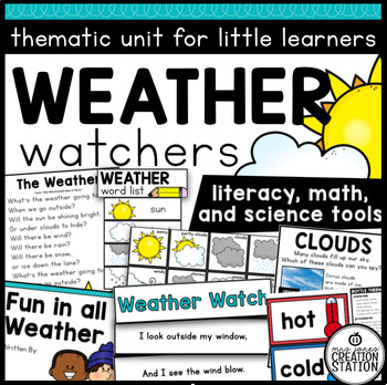 Preview of WEATHER SCIENCE ACTIVITIES, LESSON PLANS AND EXPERIMENTS, PRE-K AND KINDERGARTEN