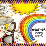 WEATHER lacing cards | fine motor activity and play