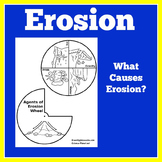 WEATHERING AND EROSION | Worksheet Craft Activity 1st 2nd 