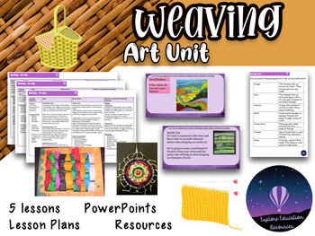 Preview of WEAVING Art Unit - 5 Outstanding Lessons