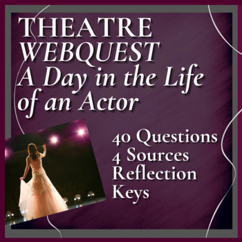 Preview of WEBQUEST | A Day in the Life of an Actor | Drama & Theatre