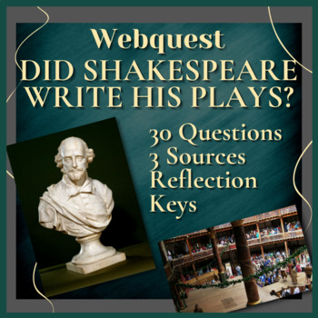 Preview of WEBQUEST | Did Shakespeare Write His Plays? | Theatre & Drama