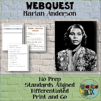 Preview of Web Quest: Marian Anderson