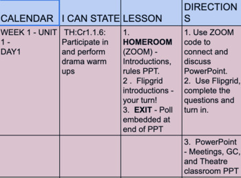 Preview of WEEK 1 - Intro to Theater - Introductions (Test Page)